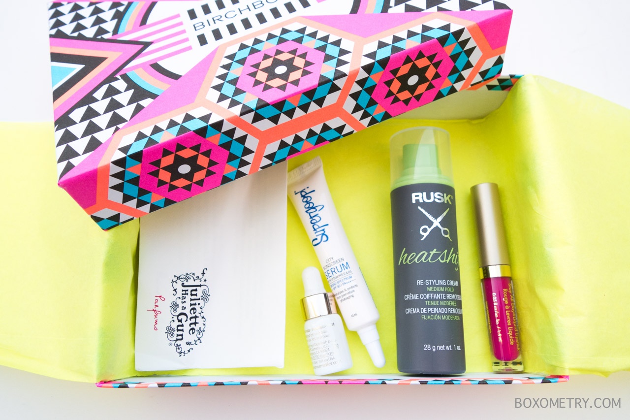 Boxometry Birchbox July 2015 Review - Contents