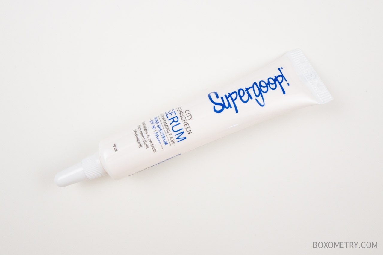 Boxometry Birchbox July 2015 Review - Supergoop! Anti-Aging City Sunscreen Serum SPF 30