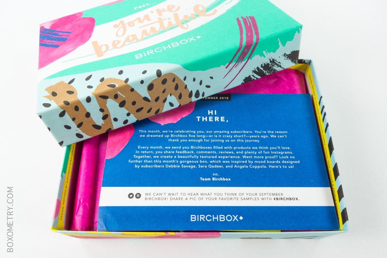 Boxometry Birchbox September 2015 Review - Box