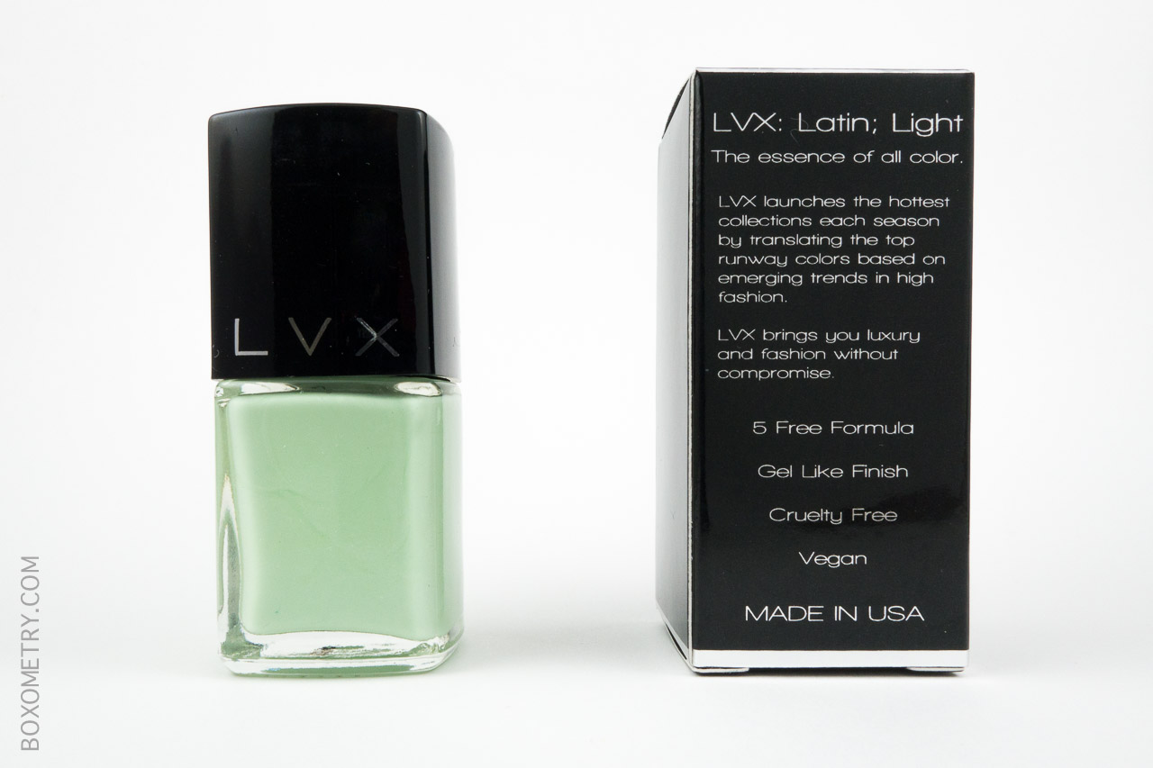 Boxycharm March 2015 LVX Nail Lacquer Mynt