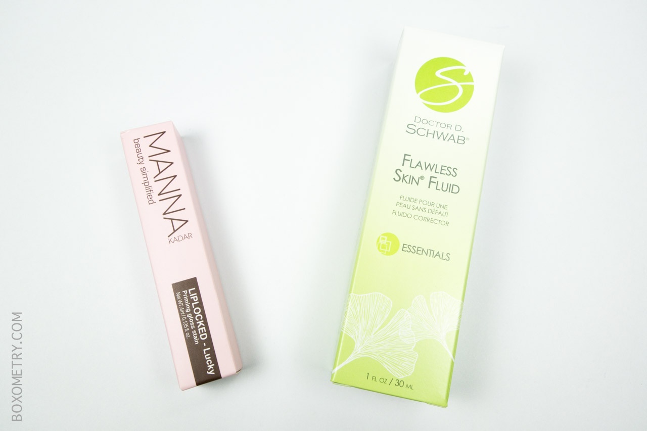 FabFitFun Fall 2015 Boxometry Review - Manna Kadar Cosmetics Lucky Lip Stain and Doctor D. Schwab Flawless Skin Fluid