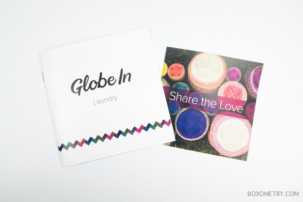 Boxometry GlobeIn Artisan Box August 2015 Review - Detail Booklet