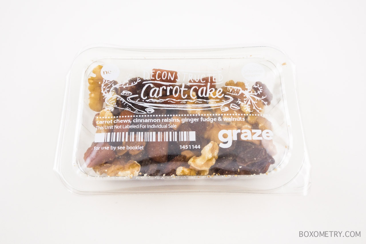 Boxometry Graze July 2015 Review - Deconstructed Carrot Cake