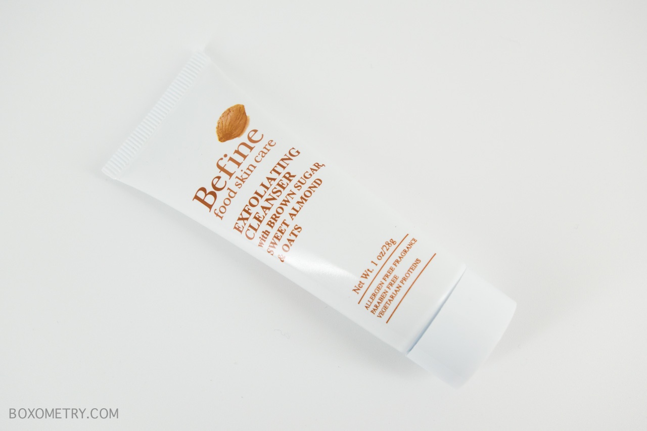 Boxometry Ipsy December 2015 Review - Befine Exfoliating Cleanser