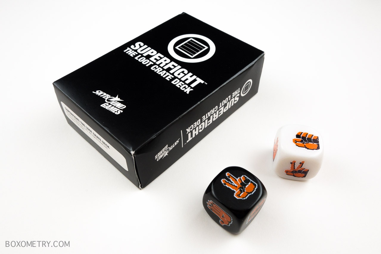 Loot Crate February 2015 Superfighter and Dice Game
