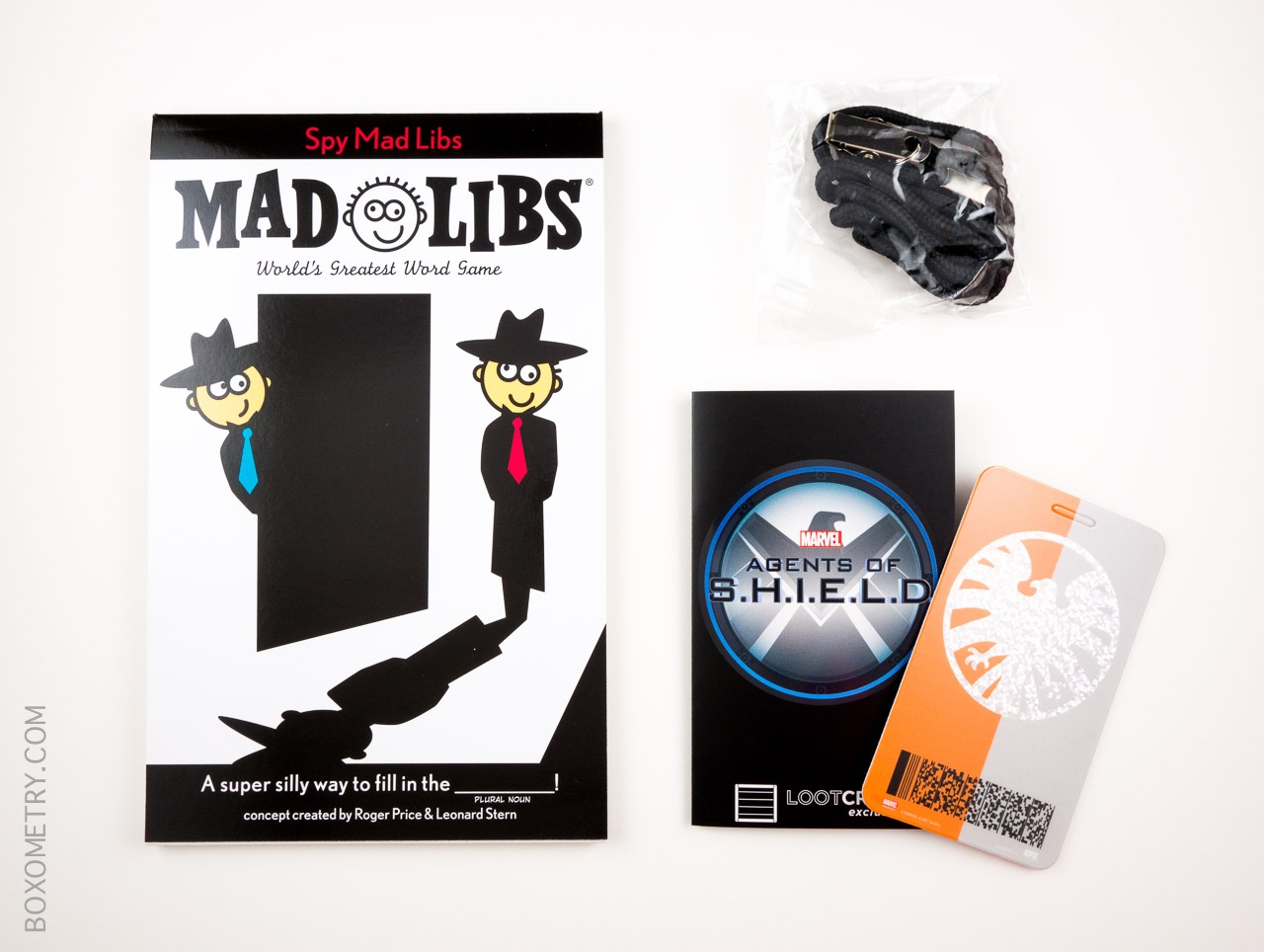 Loot Crate March 2015 Spy Mad Lib SHIELD Badge