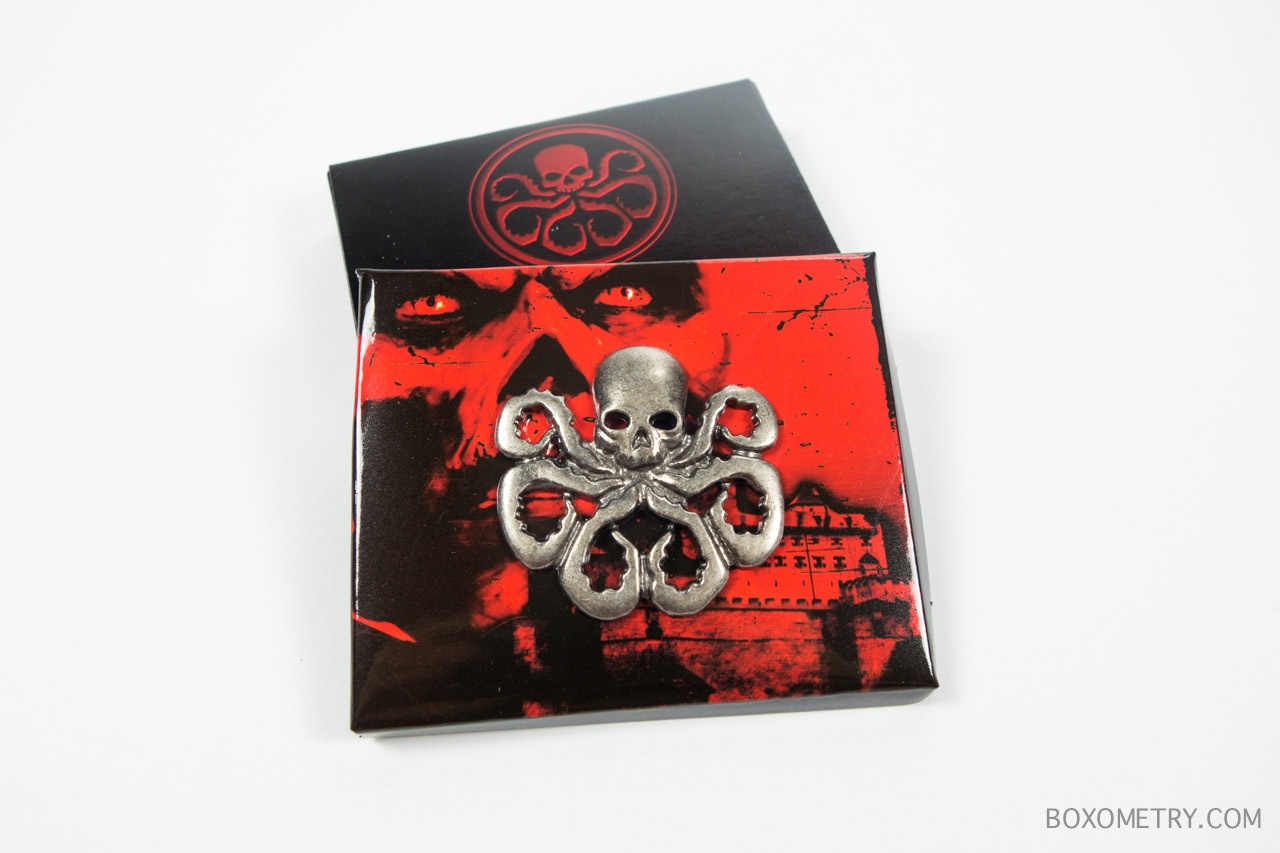 Boxometry Loot Crate August 2015 Review - Captain America Hydra Pin (eFX Collectibles)