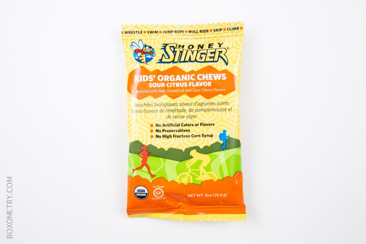 Boxometry Love With Food Tasting Box Review July 2015 - Kid's Organic Sour Citrus Chews by Honey Stinger