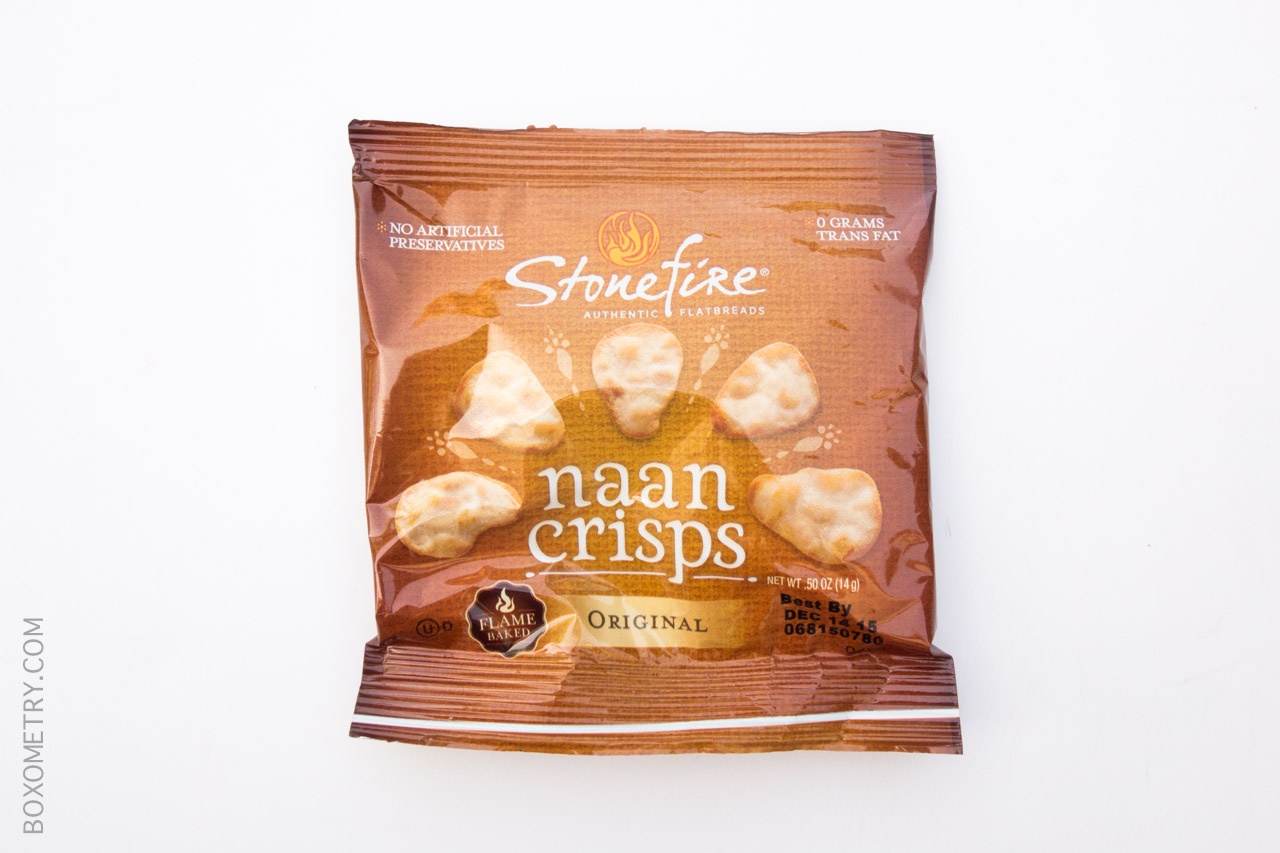 Boxometry Love With Food Tasting Box August 2015 Review - Original Naan Crisps by Stonefire