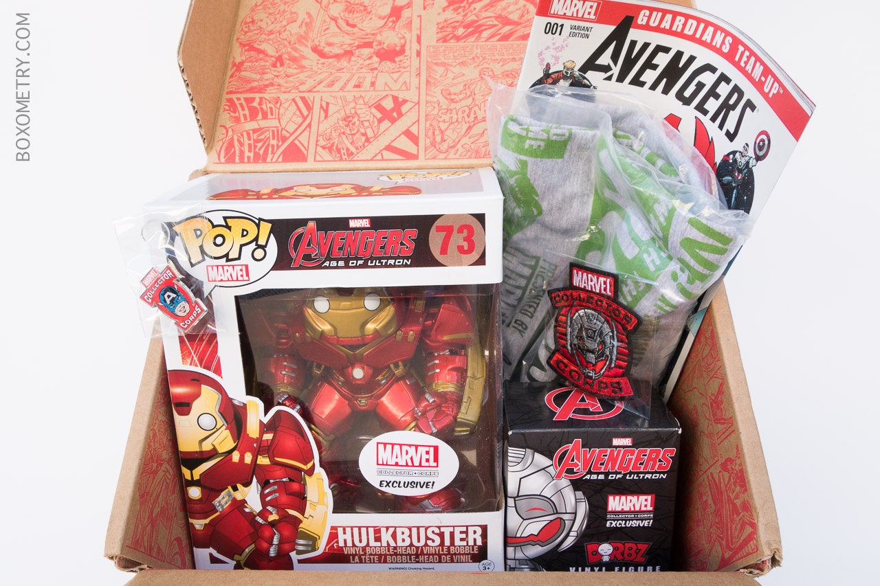 April 2015 Marvel Collector Corps Box Contents