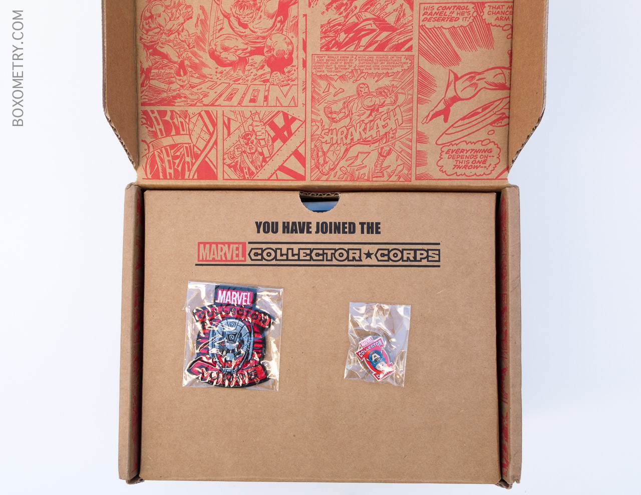 April 2015 Marvel Collector Corps Box Open Lid