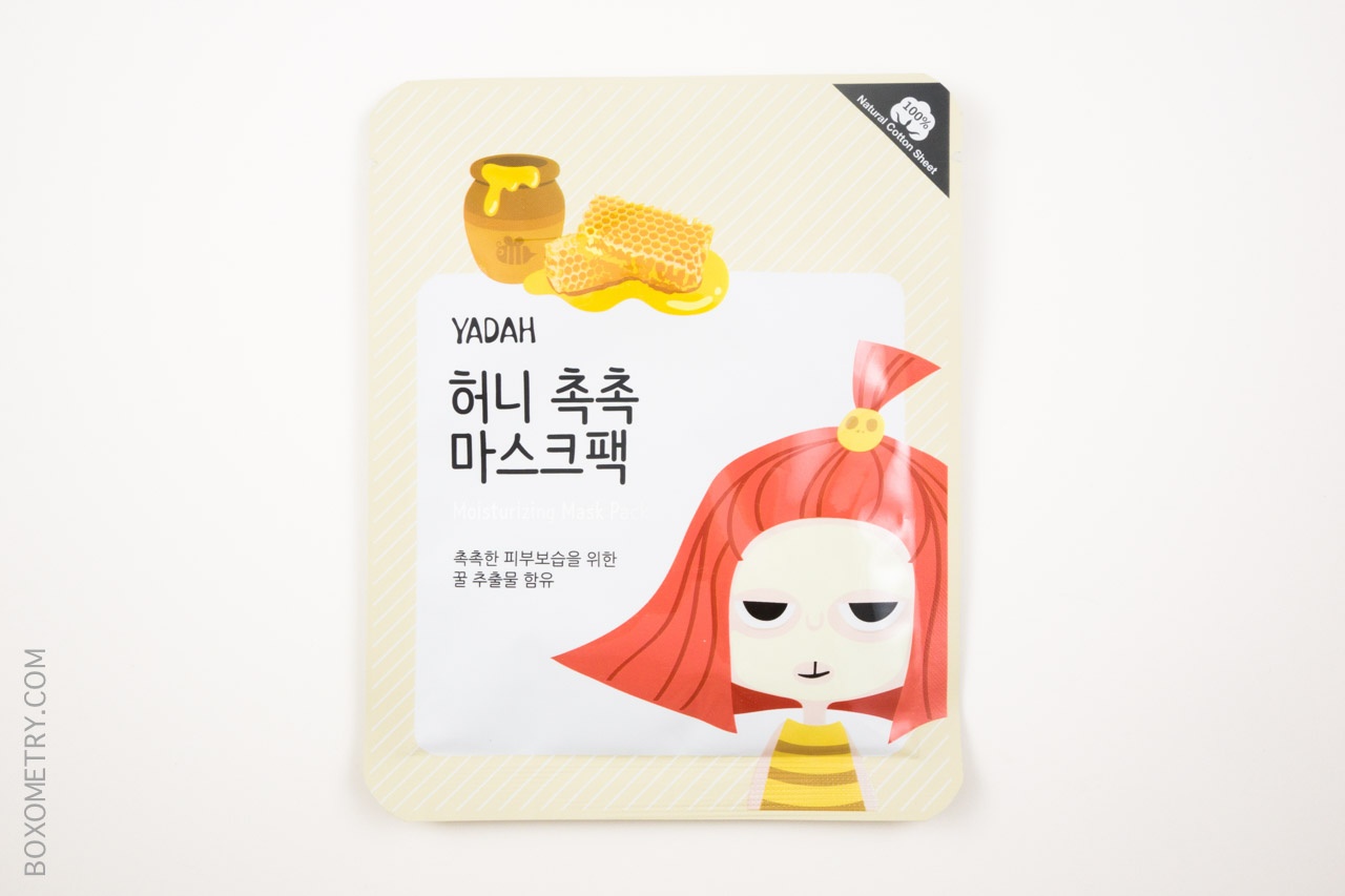 Boxometry MISHIBOX August 2015 Review - Yadah Mask Pack