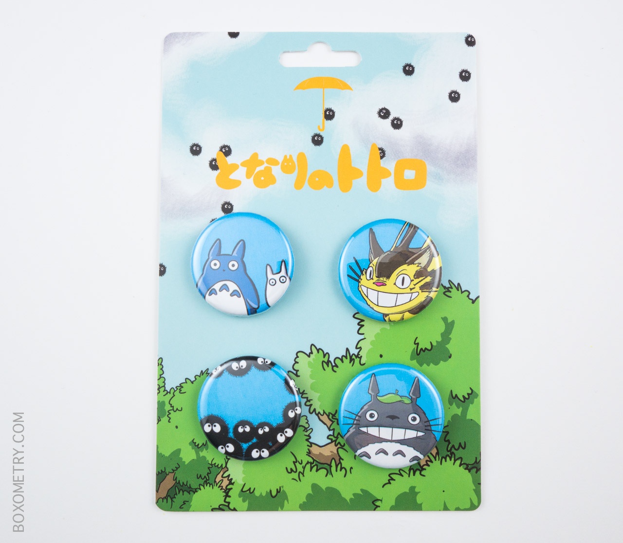 Boxometry Nerd Block May 2015 Review - Exclusive My Neighbor Totoro Set of 4 Pins