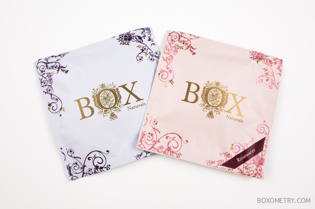 Petit Vour April 2015 BOX Naturals Luxe Towelettes
