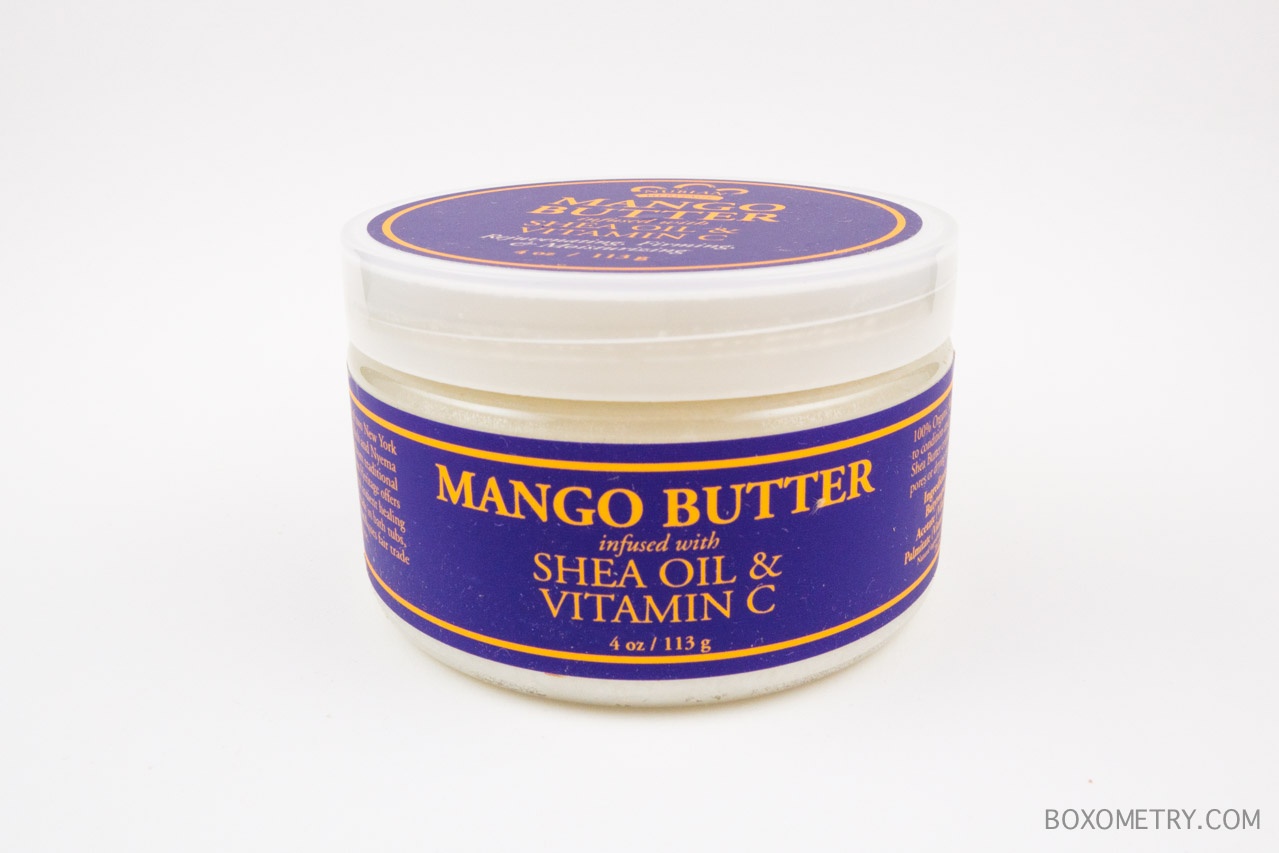 Boxometry Petit Vour July 2015 Review - Nubian Heritage Mango Butter