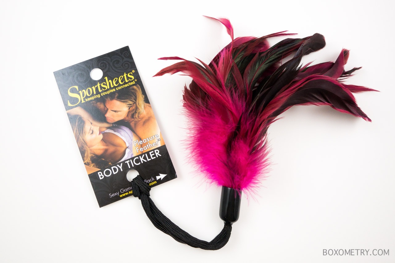 Boxometry Pleasuresack Bag July 2015 Review - Sportsheets Pleasure Feather Body Tickler