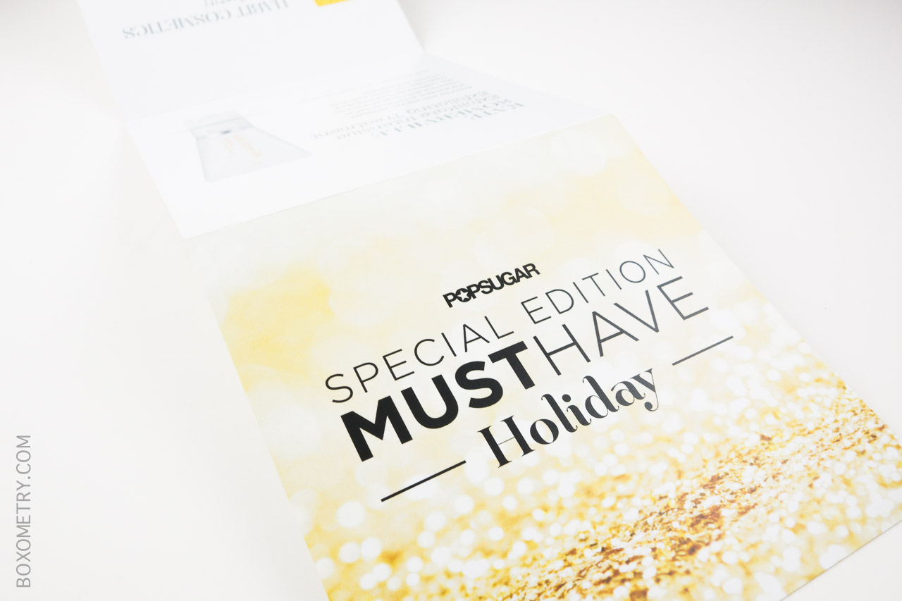 Popsugar Must Have Holiday Edition For her 2014 Detail Card