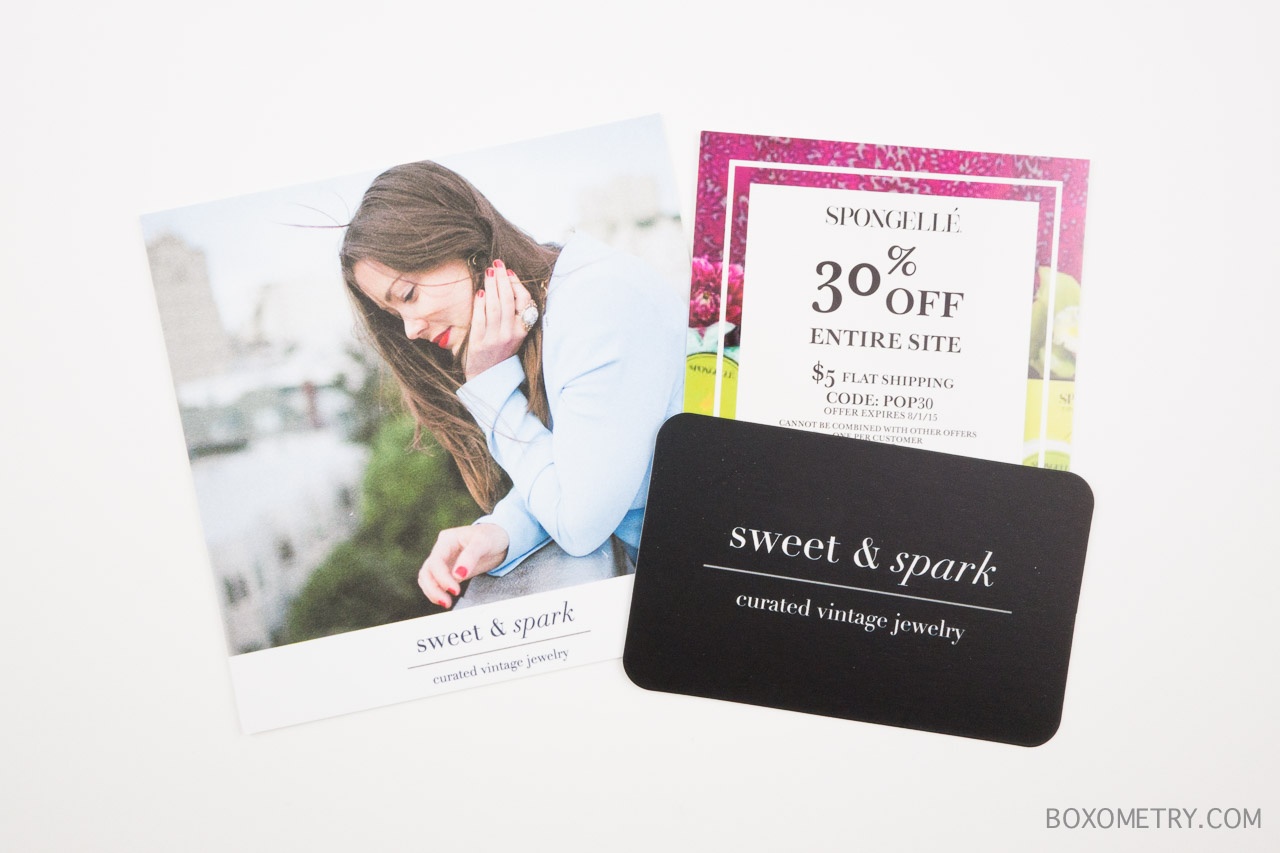 Popsugar Must Have June 2015 - Sweet & Spark $30 Gift Card & Spongelle Coupon