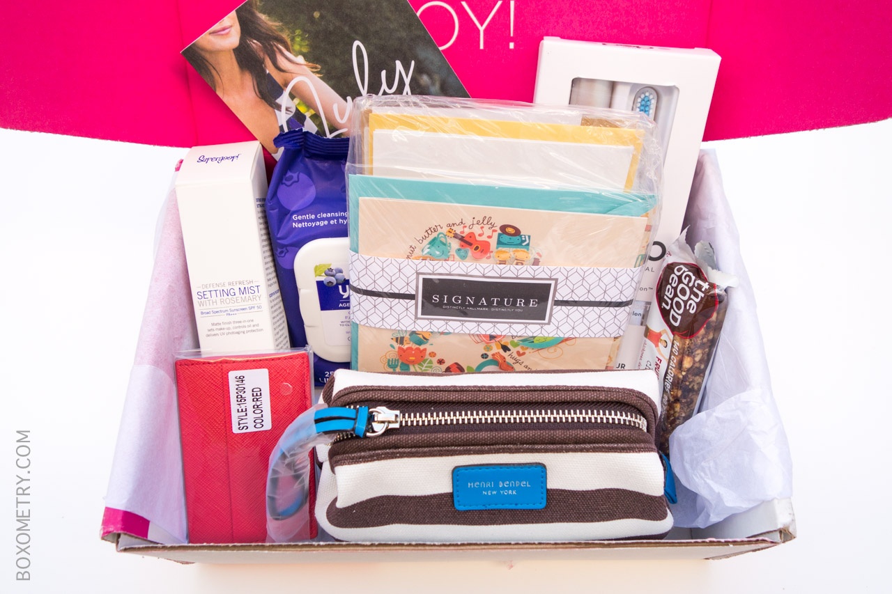 Boxometry POPSUGAR Must Have July 2015 Review - Contents