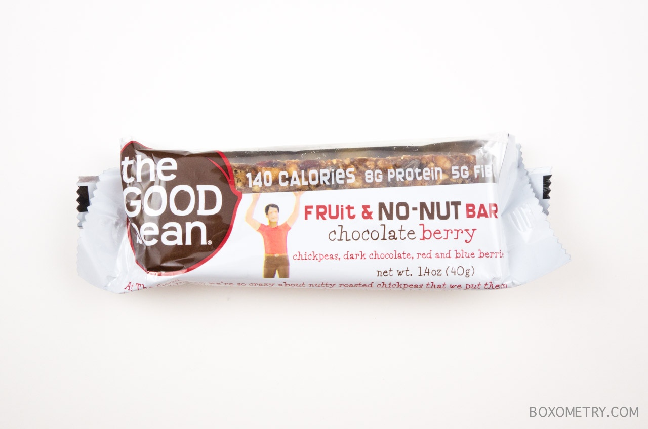 Boxometry POPSUGAR Must Have July 2015 Review - The Good Bean Fruit and No-Nut Bar in Chocolate Berry