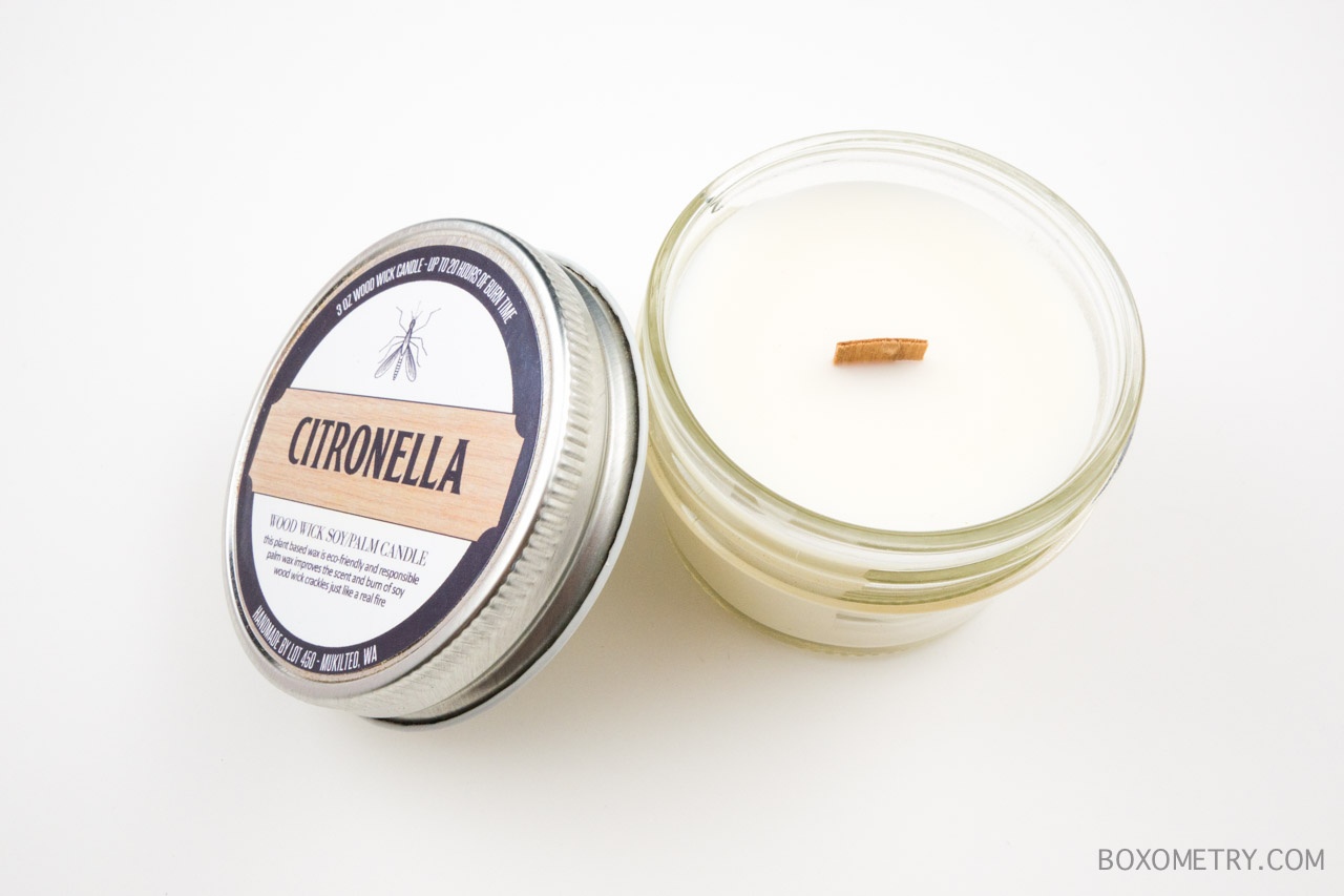 Boxometry Prospurly July 2015 Review - Lot 450 Citronella Candle Mason Jar