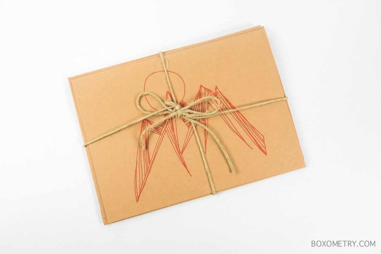 Boxometry Prospurly September 2015 Review - Smashed Boozy Jams - Neon Nature Recycled Kraft Cards by Humm House