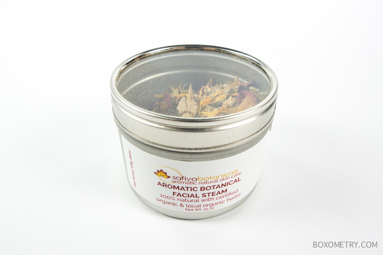 Boxometry Prospurly September 2015 Review - Smashed Boozy Jams - Safiya Botanicals Aromatic Facial Steam