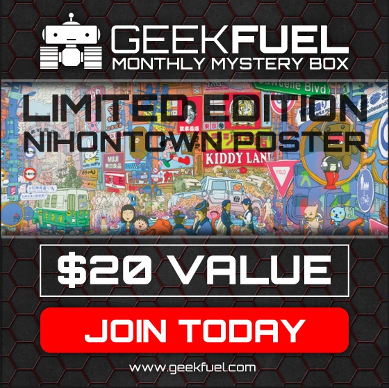 Geek Fuel July 2015 Free Nihontown Poster with Subscription
