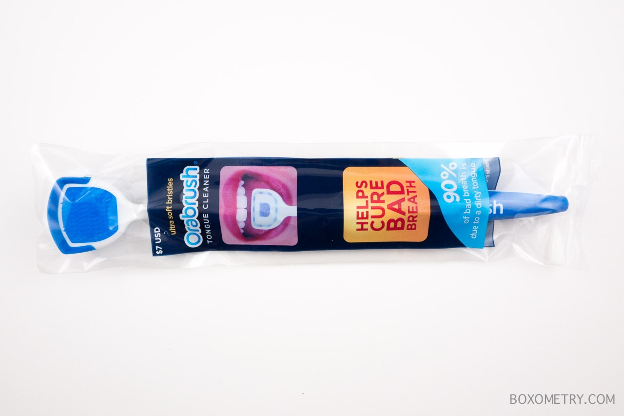 Boxometry Target Beauty Box Summer 2015 Men's Box Review -  Orabrush Tongue Cleaner