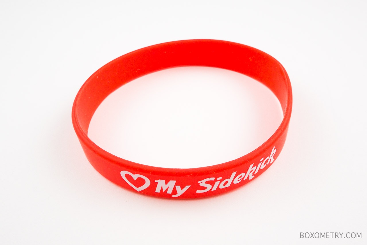 Boxometry 1Up Box May 2015 Review Love My Sidekick Wristband