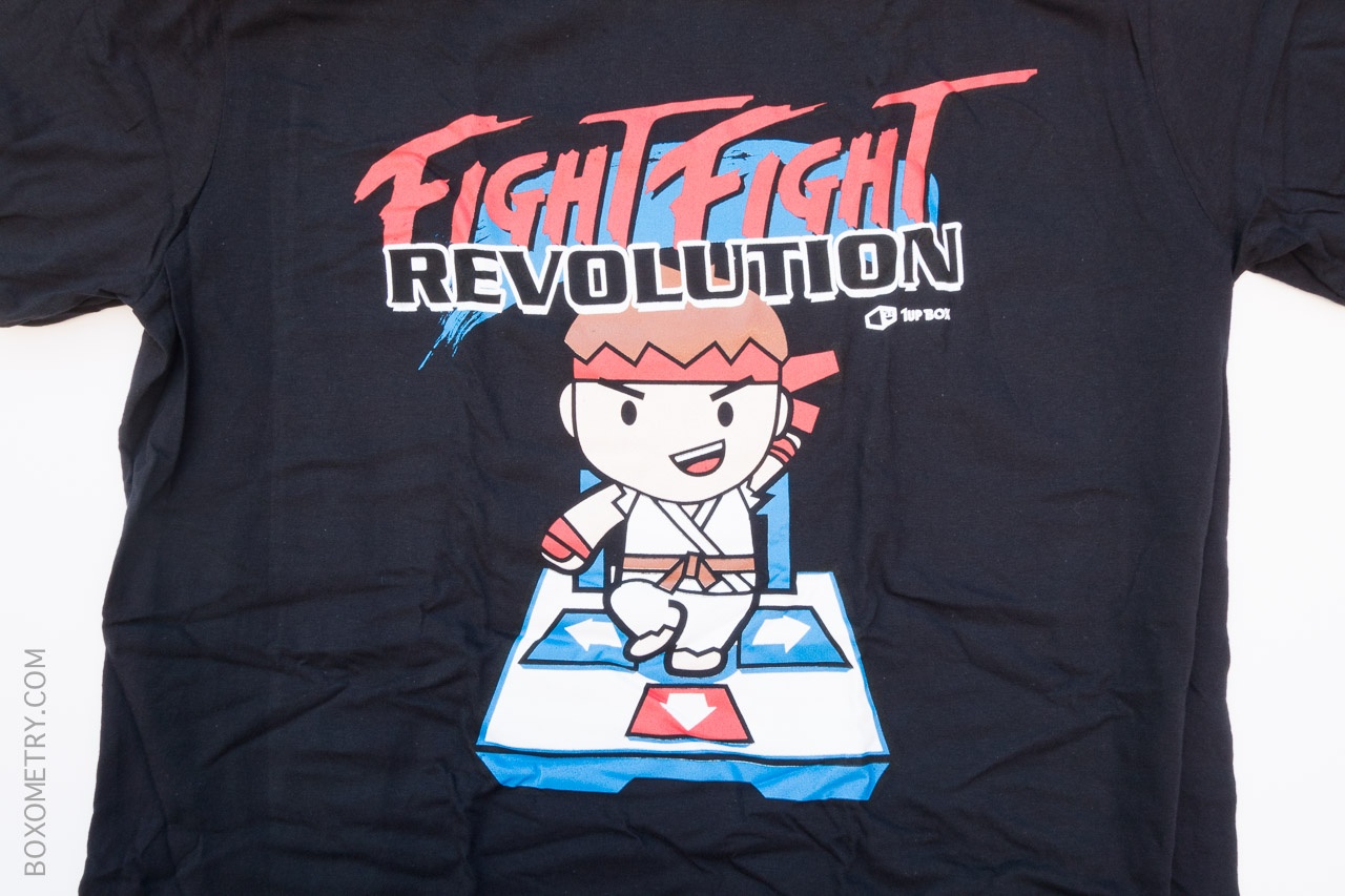 Boxometry 1Up Box June 2015 Review - Exclusive Fight Fight Revolution T-Shirt