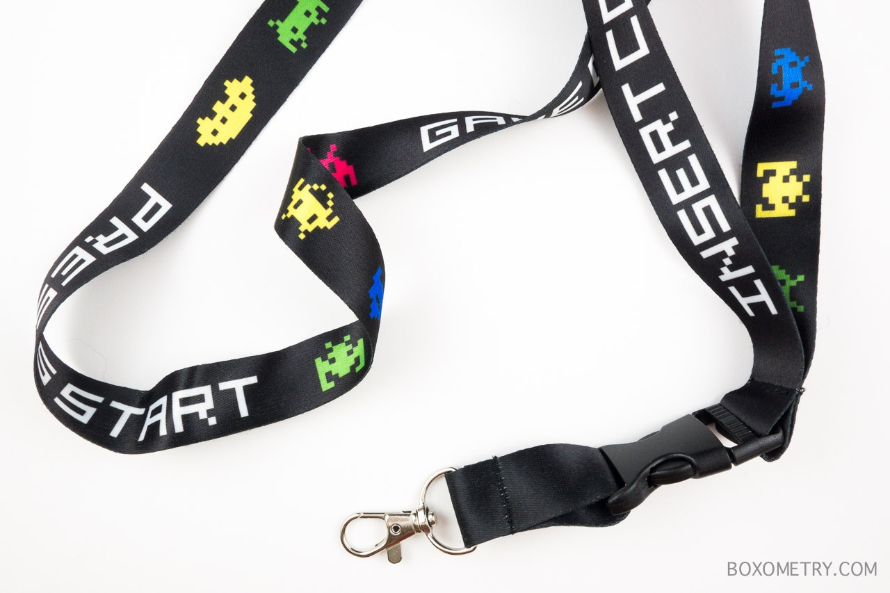 Boxometry 1Up Box June 2015 Review - Space Invaders Lanyard