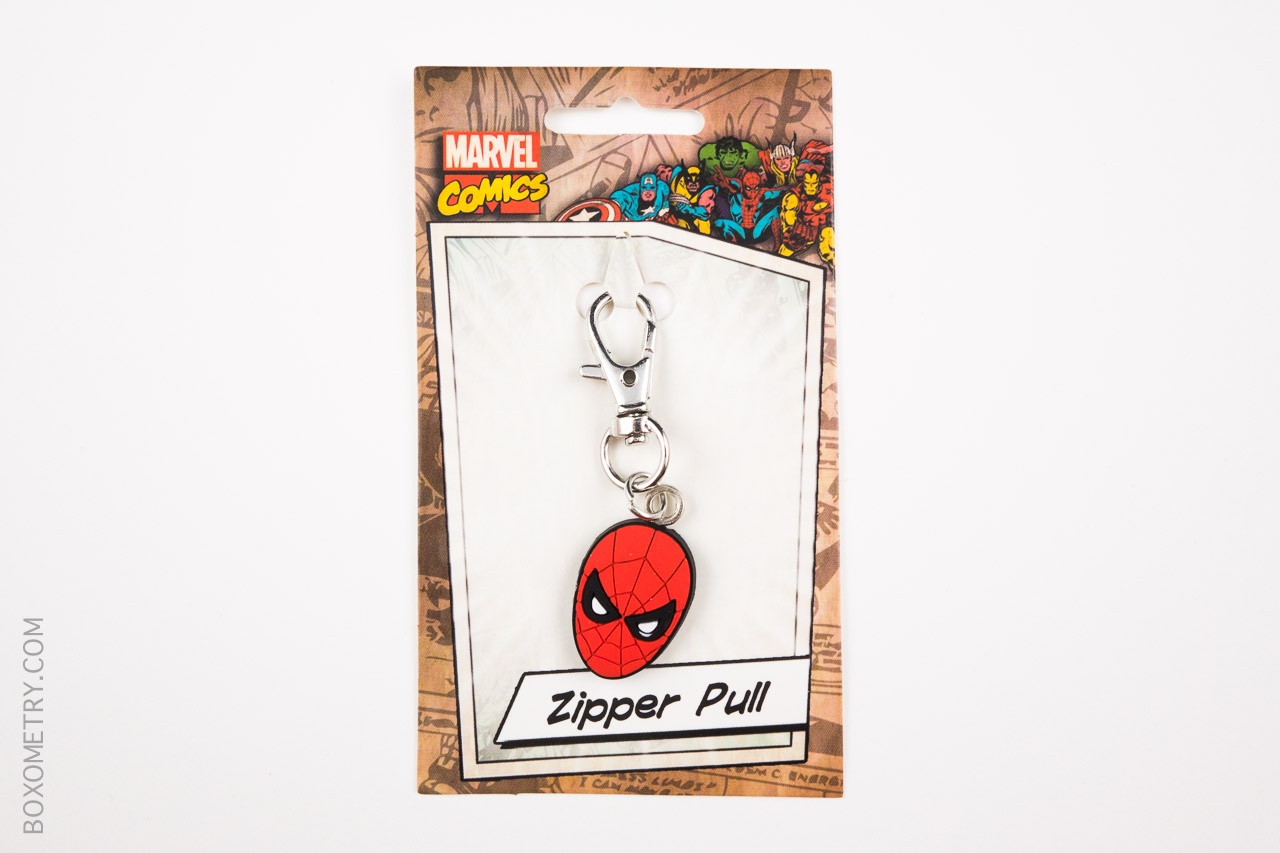 Boxometry 1Up Box June 2015 Review - Spider-Man Zipper Pull
