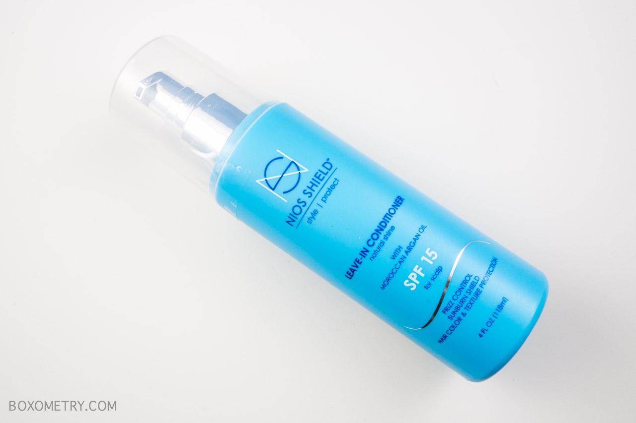 Boxometry Boxycharm August 2015 Review - Nios Shield Leave-In Conditioner