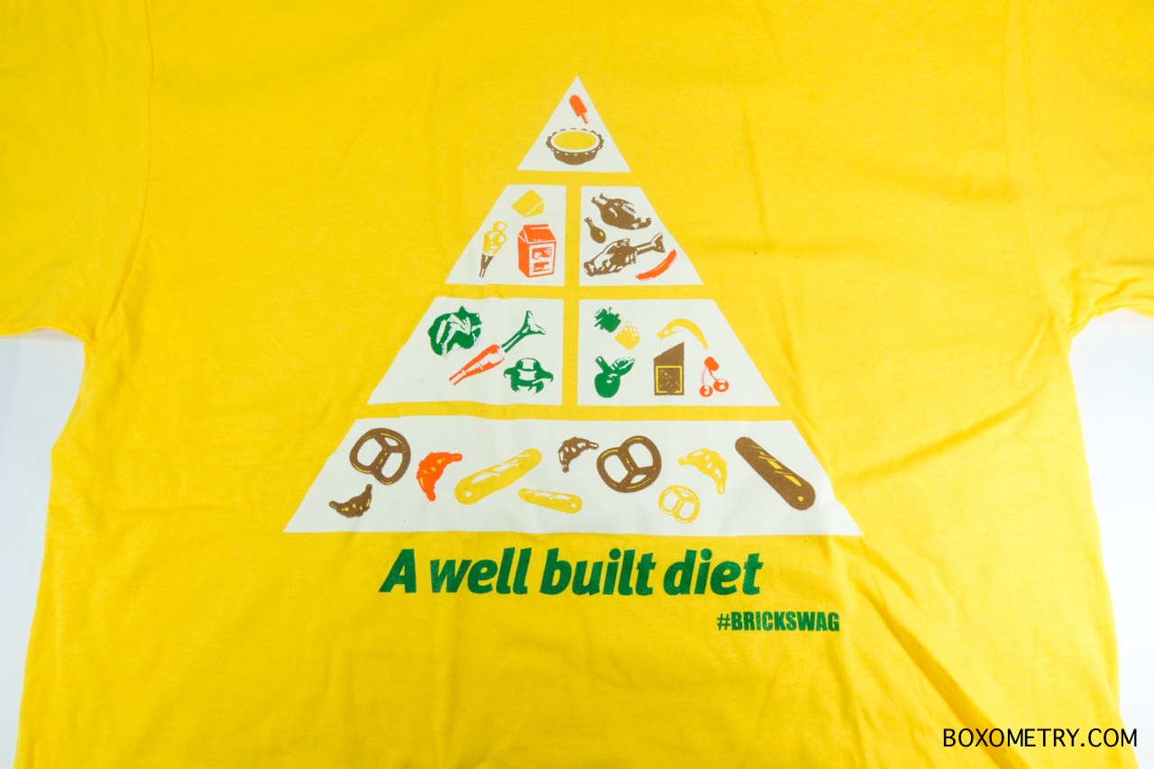 Boxometry BrickSwag November 2015 Review - A Well Built Diet Tee Shirt