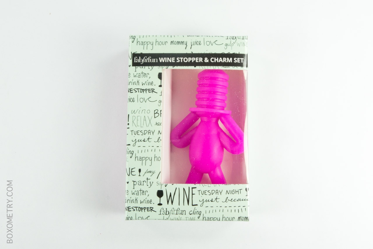 FabFitFun Winter 2015 Boxometry Review - FabFitFun Wine Stopper & Charm Set