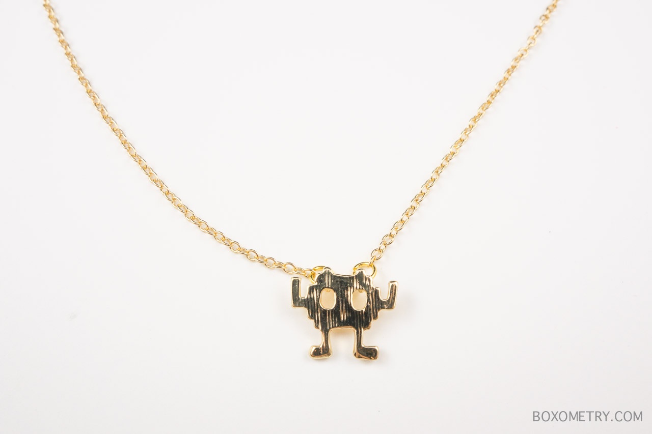 Boxometry Gamer Girl Monthly June 2015 Review - Space Invaders Necklace