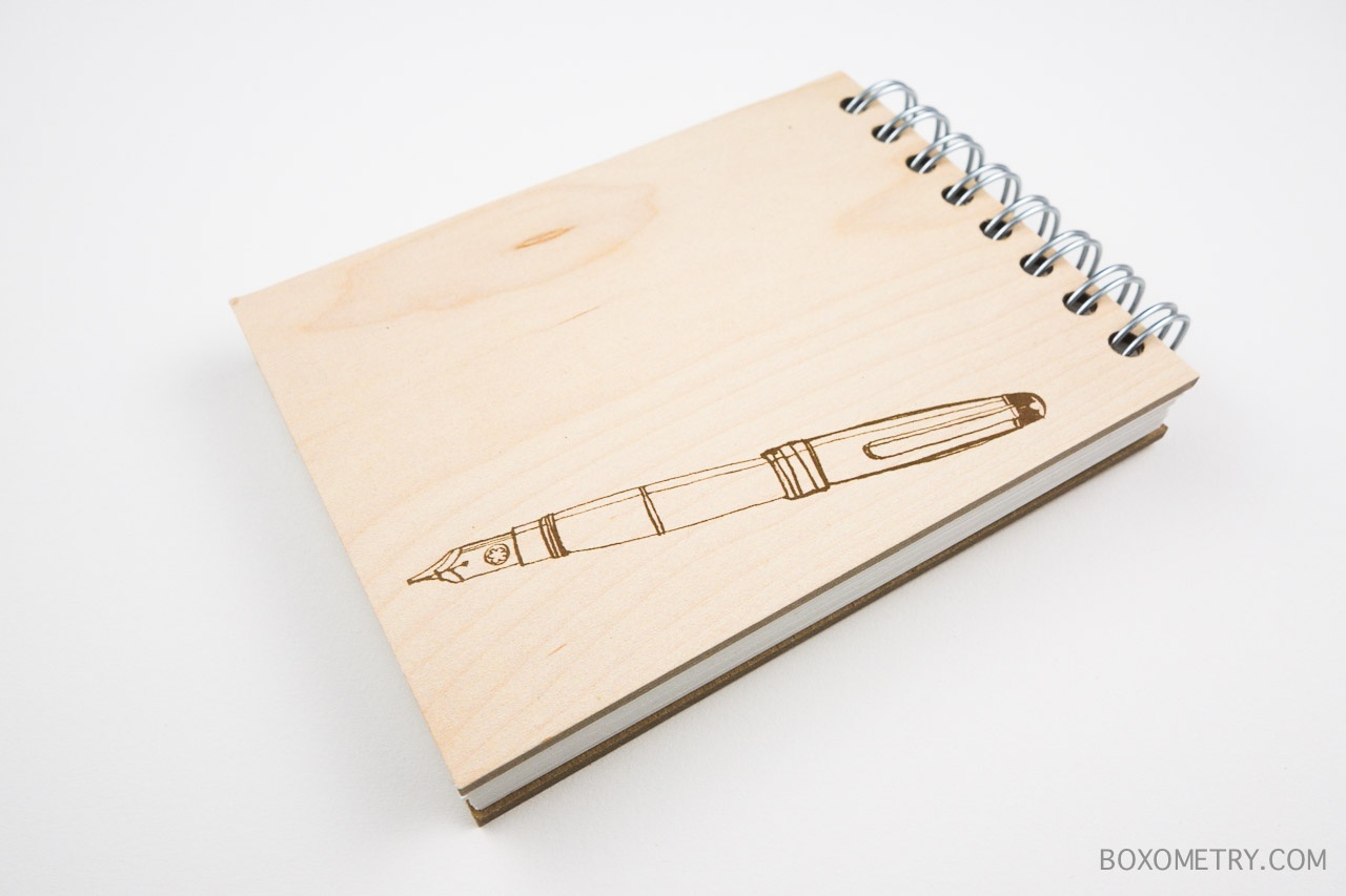 Boxometry 2015 Spring Bonus Goodebox - Ecojot Pen on Wood Mini Notepad