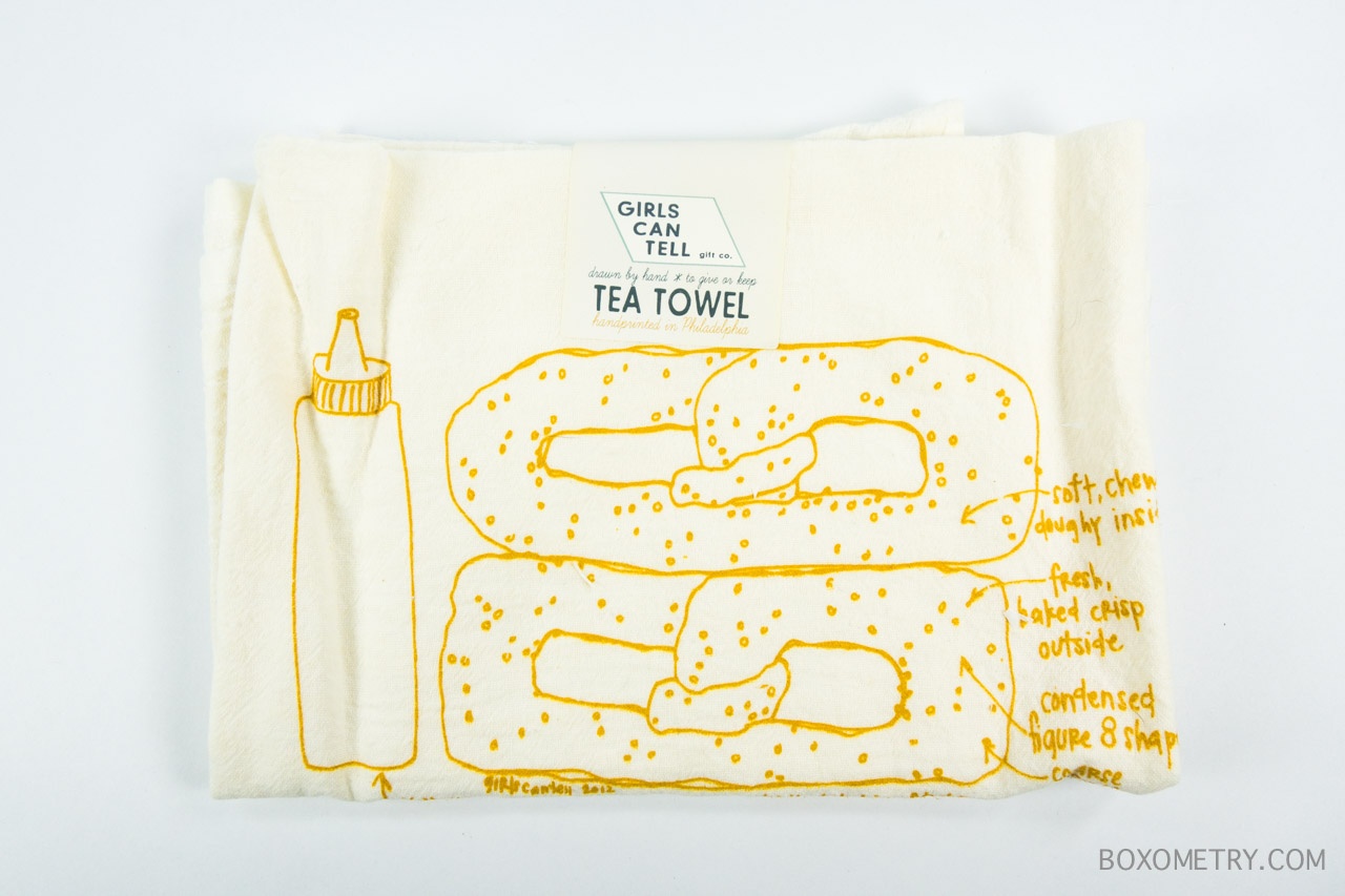 Boxometry Hammock Pack September 2015 Review - Girls Can Tell Gift Co. Pretzel Tea Towel