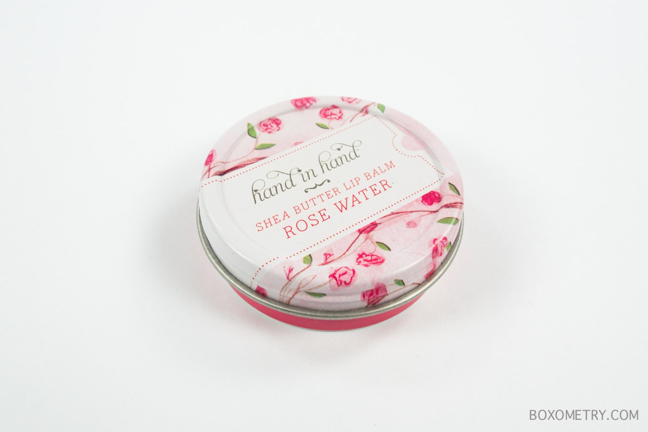 Boxometry Hammock Pack September 2015 Review - Hand in Hand Rose Water Lip Balm