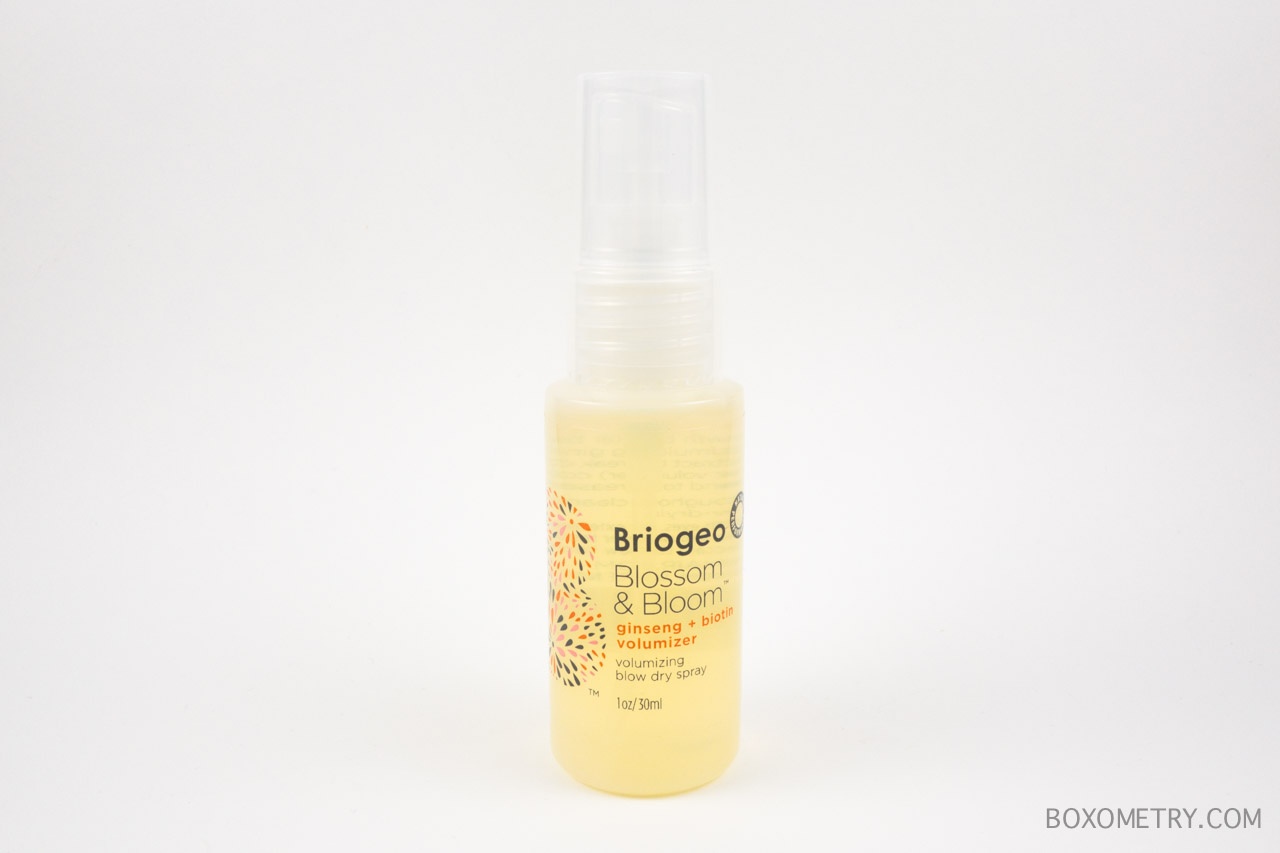Boxometry ipsy July 2015 Review - Briogeo Blossom & Bloom Blow Dry Spray