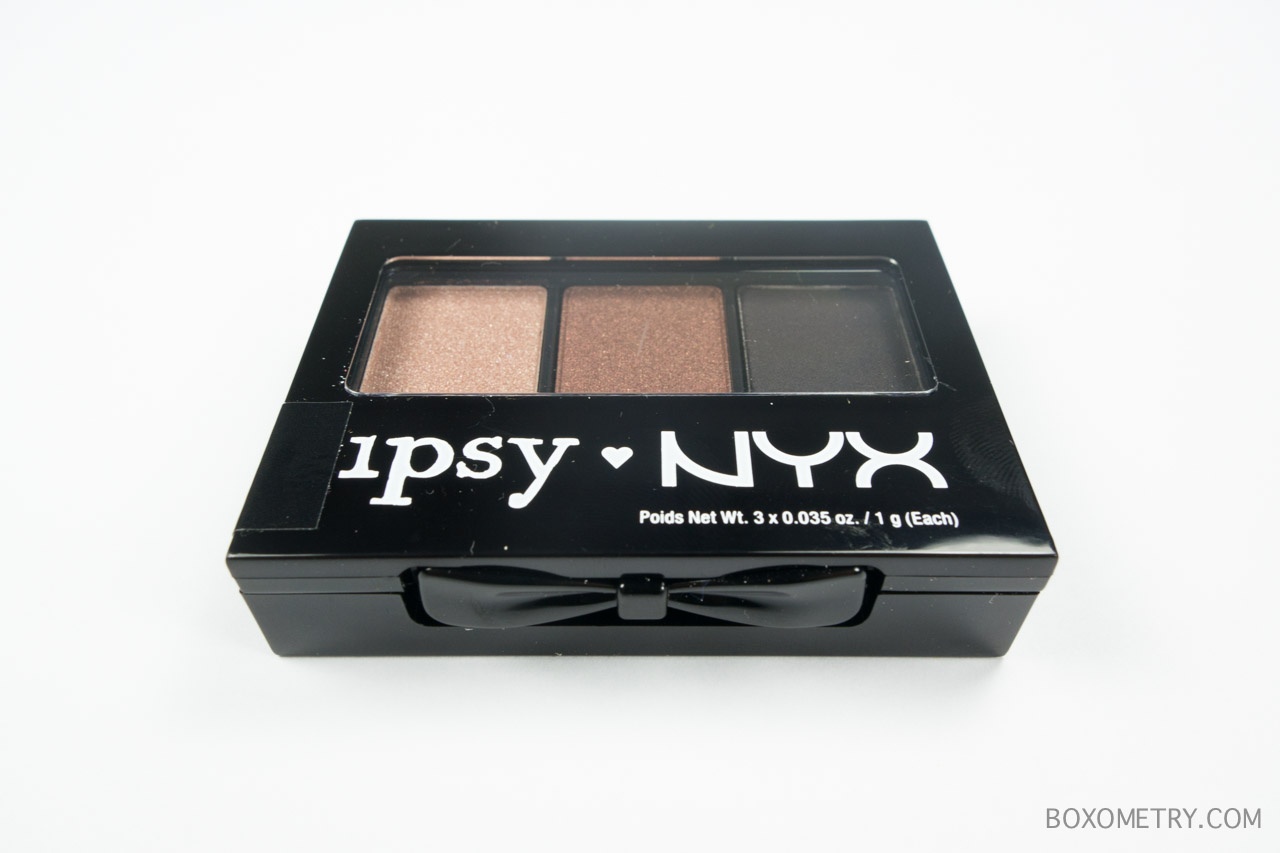 Boxometry Ipsy September 2015 Review - Ipsy x NYX Cosmetics Eye Shadow Trio