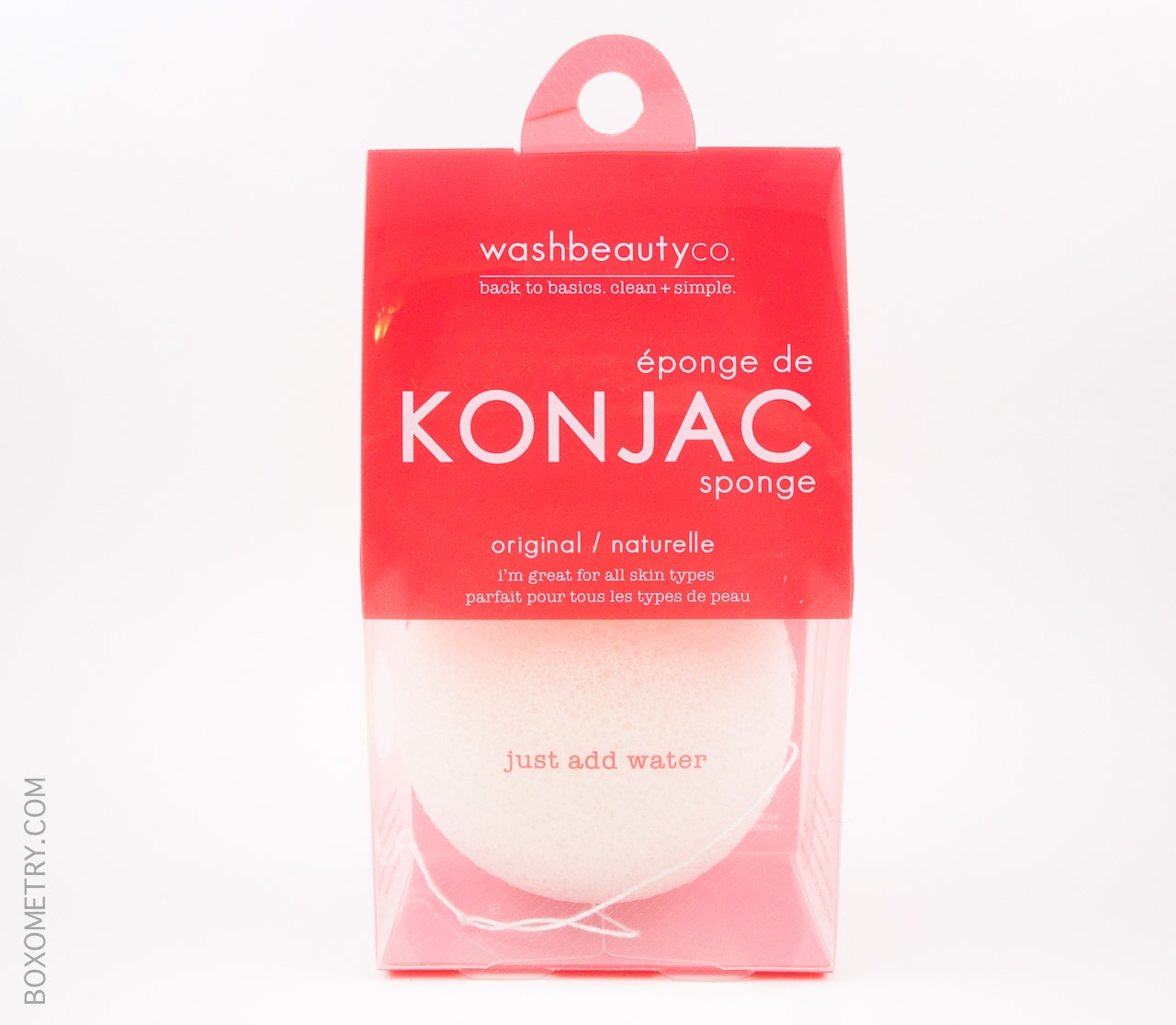 Boxometry Kloverbox June 2015 Review - Wash Beauty original Konjac Sponge