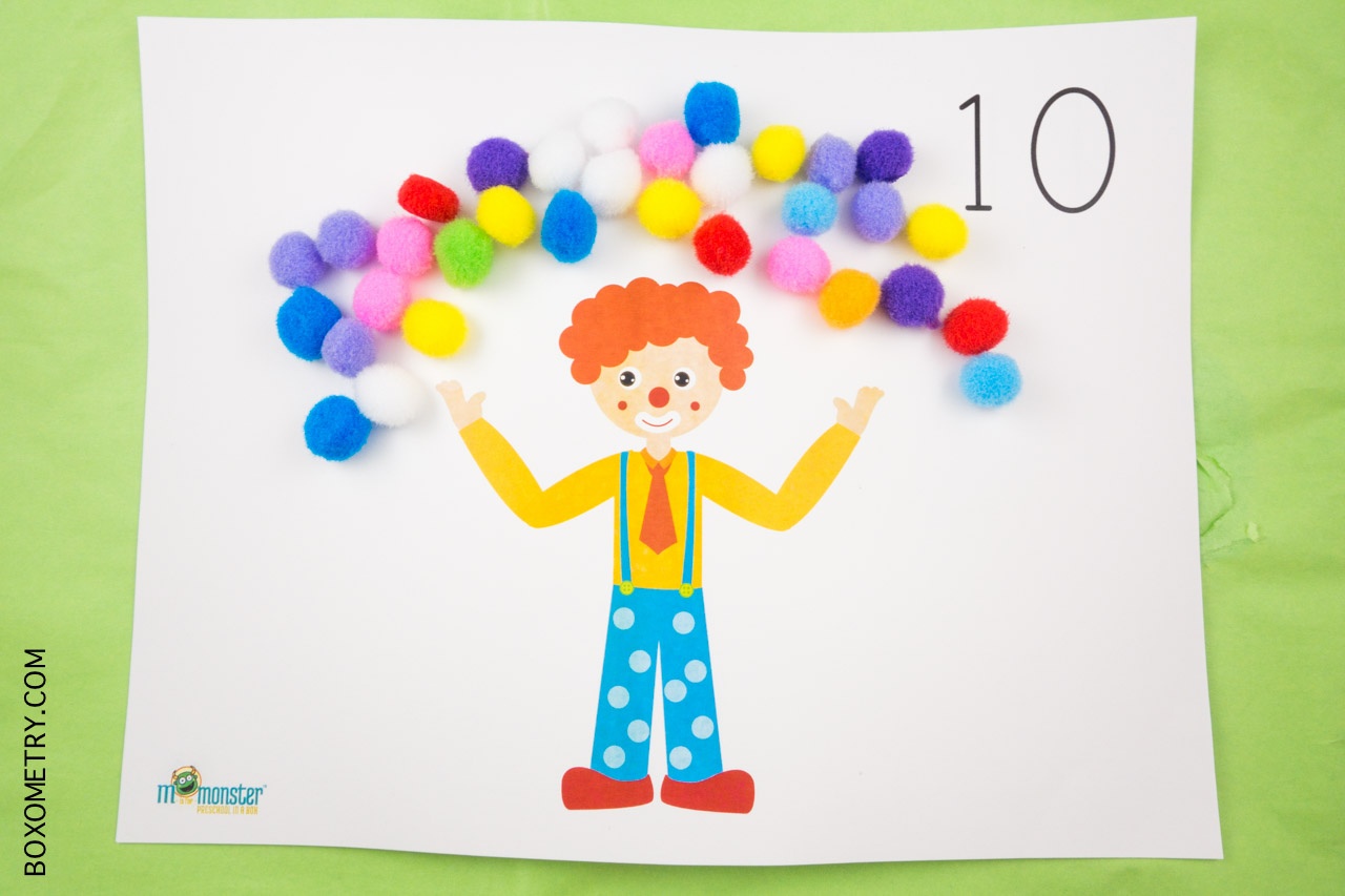Boxometry M is for Monster July 2015 Review - Week 1 Juggling Clown