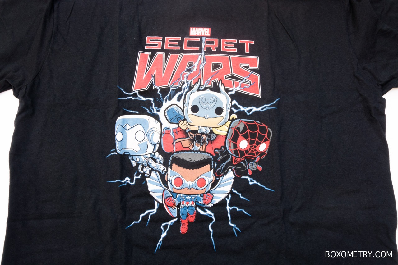 Boxometry Marvel Collector Corps August 2015 Review - Exclusive Secret Wars T-Shirt