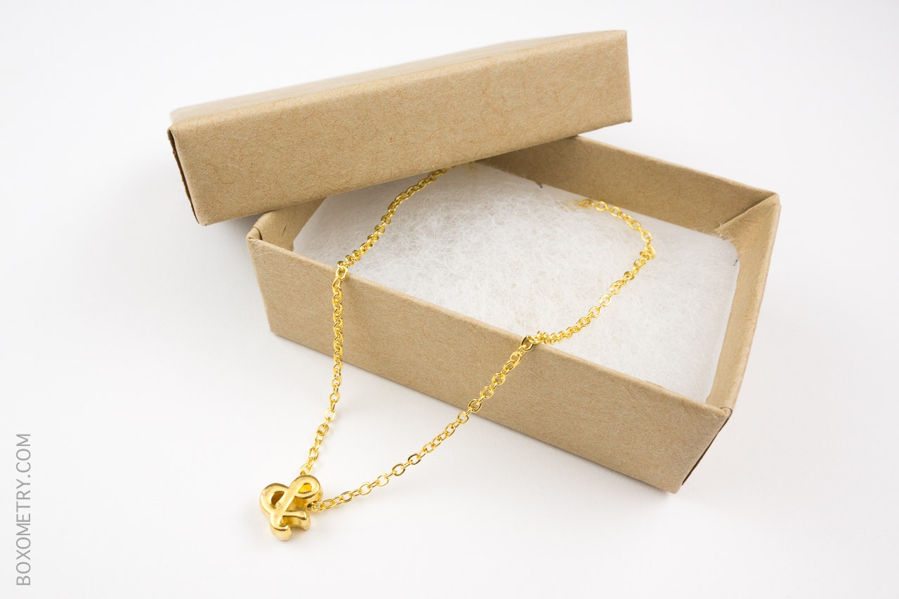 Boxometry MissionCute May 2015 Review Ampersand Charm Necklace
