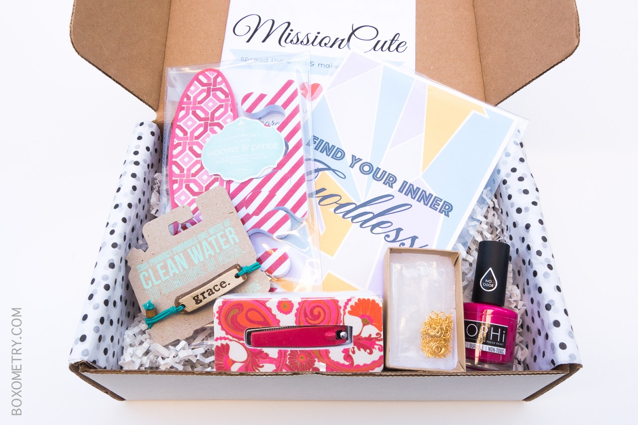 Boxometry MissionCute May 2015 Review Box Content
