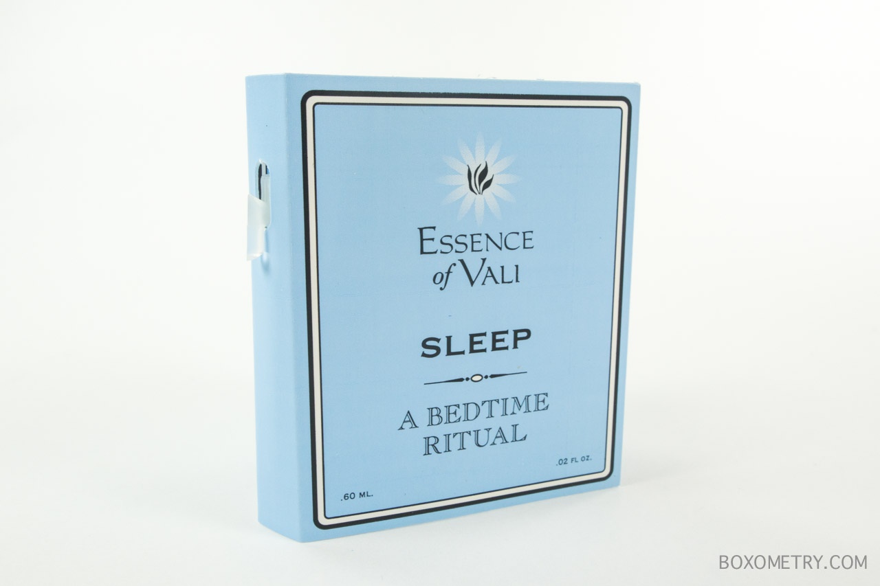 Boxometry Petit Vour October 2015 Review - Essence of Vali Sleep - A Bedtime Ritual