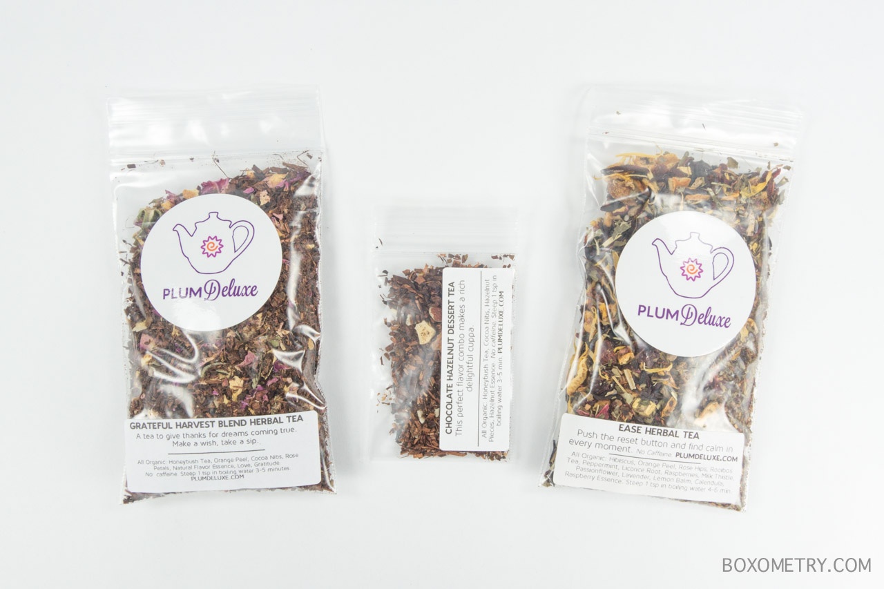 Boxometry November 2015 Plum Deluxe Tea of the Month Club Review - Teas