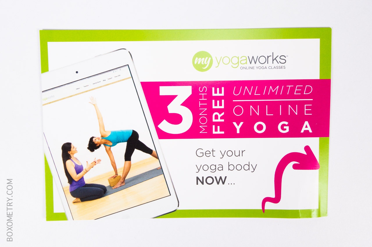 Boxometry POPSUGAR Must Have August Review - MyYogaWorks 3-Month Trial